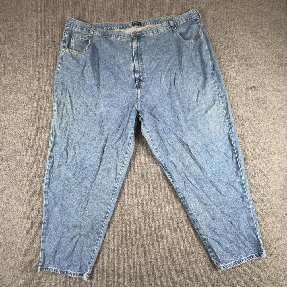 Avenue Blues Jeans Womens 32 AVG Light Wash High Rise Relaxed Tapered Denim
